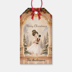 Nutcracker Ballerina theatre Christmas Gift Tags