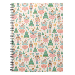 Nutcracker Ballet and Fairies on Cream Background Notebook