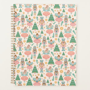 Nutcracker Ballet and Fairies on Cream Background Planner