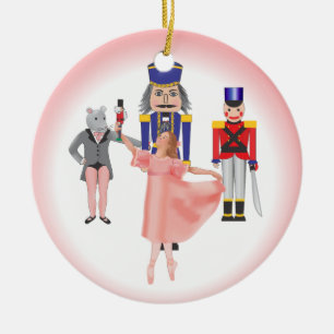 Nutcracker Ballet Cast Ceramic Tree Decoration