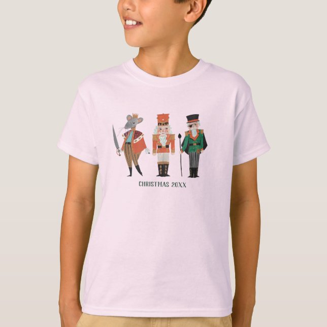 Nutcracker Ballet characters Christmas T-Shirt (Front)