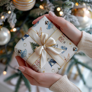 Nutcracker Ballet Characters Christmas Wrapping Paper