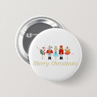 Nutcracker Ballet Christmas 6 Cm Round Badge