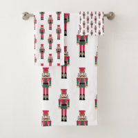 Nutcracker Ballet Christmas Bath Towel