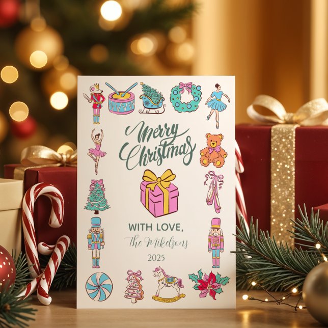 Nutcracker Ballet Christmas Holiday Card (Creator Uploaded)