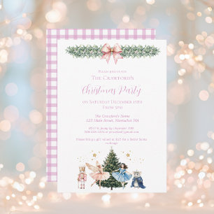 Nutcracker Ballet Christmas Invitation