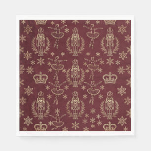 Nutcracker Ballet Christmas Napkins