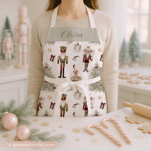Nutcracker Ballet Christmas Personalised Apron