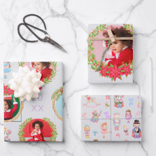 Nutcracker Ballet Christmas Photo Wrapping Paper