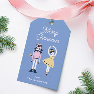 Nutcracker Ballet Custom Name Christmas  Gift Tags
