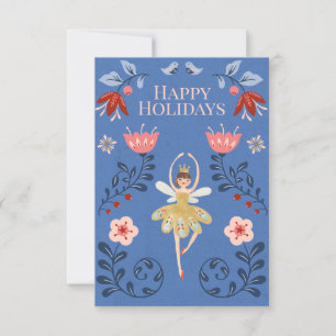 Nutcracker Ballet Custom Photo Christmas Card