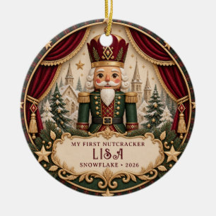 Nutcracker ballet custom role Classic photo Ceramic Tree Decoration