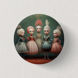 Nutcracker Ballet Fashion-Buffoons/Polichinelles 3 Cm Round Badge