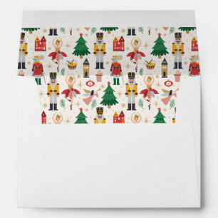 Nutcracker Ballet Holiday Pattern Envelope