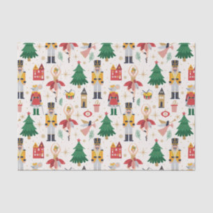 Nutcracker Ballet Holiday Pattern Tissue Paper