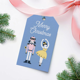 Nutcracker Ballet Merry Christmas Gift Tags