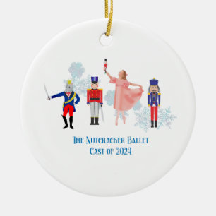 Nutcracker Ballet Notecards Ceramic Tree Decoration