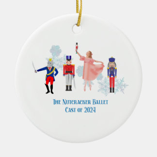 Nutcracker Ballet Notecards Ceramic Tree Decoration