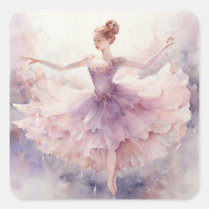 Nutcracker Ballet Sugarplum Fairy  Square Sticker