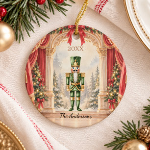 Nutcracker Ballet Theatre Christmas Ceramic Tree Decoration