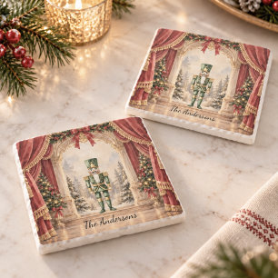 Nutcracker Ballet Theatre Christmas Stone Coaster