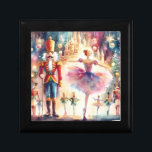 Nutcracker Ballet Watercolor Christmas Ballerina Gift Box<br><div class="desc">Nutcracker Ballet Watercolor Christmas Ballerina Festive Holiday Gift Box features a traditional Christmas ballet with a ballerina and nutcracker. Perfect for Christmas gifts,  Christmas favours and more. Created by Evco Studio www.zazzle.com/store/evcostudio</div>