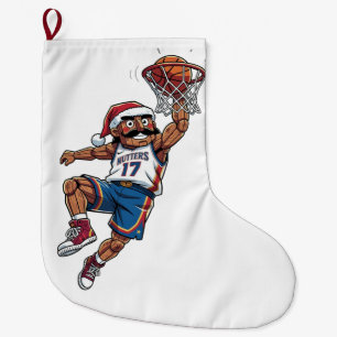  Nutcracker Baseball Christmas 2026 Holiday Sports Large Christmas Stocking
