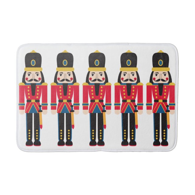 Nutcracker Bathroom Medium Tub Shower Bath Mat (Front)