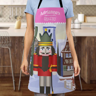 Nutcracker, Bavarian German Personalized Pink Apron