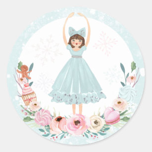 Nutcracker Birthday Land Of Sweet Party Favour Classic Round Sticker