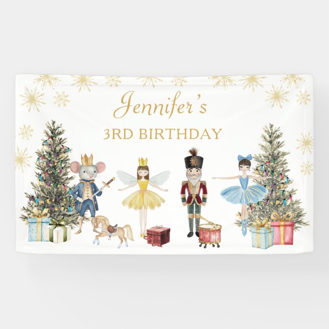 Nutcracker Birthday Party  Banner (Horizontal)
