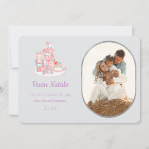 Nutcracker Buon Natale Photo Greeting Card