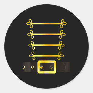 Nutcracker Character Soldier Costume Uniform Funny Classic Round Sticker