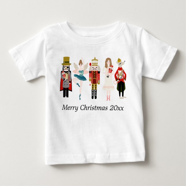 Nutcracker Christmas Baby Tshirt (Front)