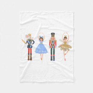 Nutcracker Christmas Ballet 1WH1 Fleece Blanket