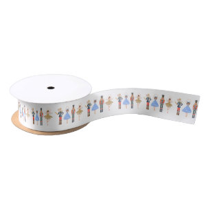 Nutcracker Christmas Ballet 1WH1 Satin Ribbon