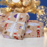 Nutcracker Christmas Ballet Soldiers Mouse King Wrapping Paper<br><div class="desc">Nutcracker Characters Christmas Ballet Dancers,  Soldiers,  Mouse King,  Pattern Wrapping Paper.</div>