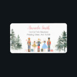 Nutcracker Christmas Bridal Shower Tea Address Label<br><div class="desc">Nutcracker Christmas Bridal Shower Tea Address Label</div>