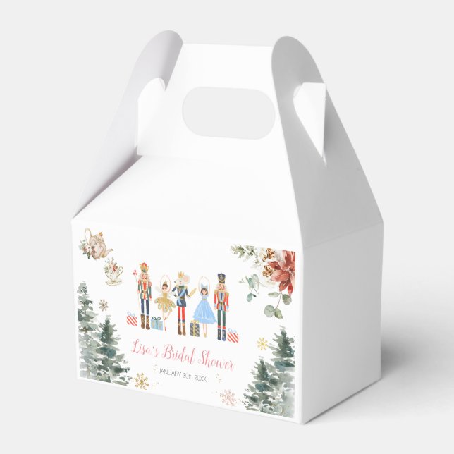 Nutcracker Christmas Bridal Shower Tea Favour Boxe Box (Front Side)