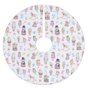 Nutcracker Christmas Brushed Polyester Tree Skirt
