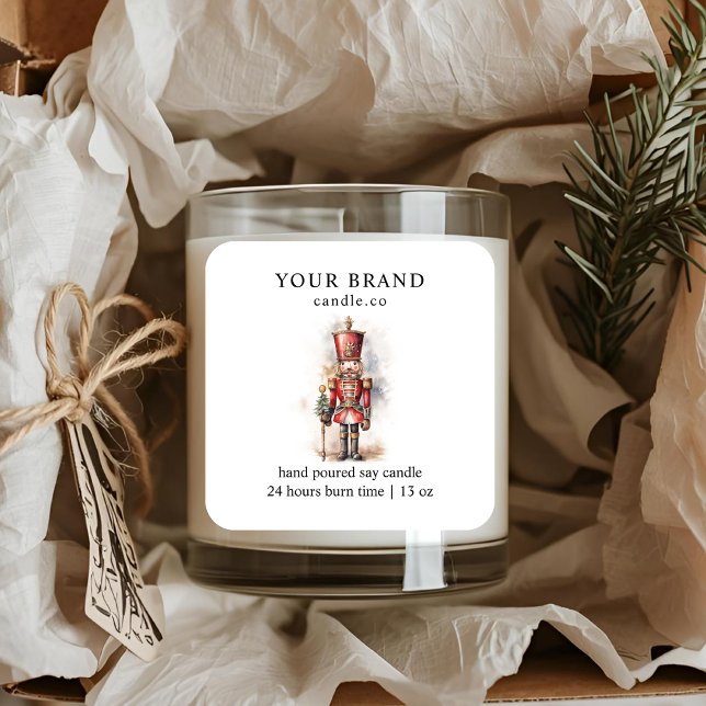 Nutcracker Christmas Candle Label | Vintage (Creator Uploaded)