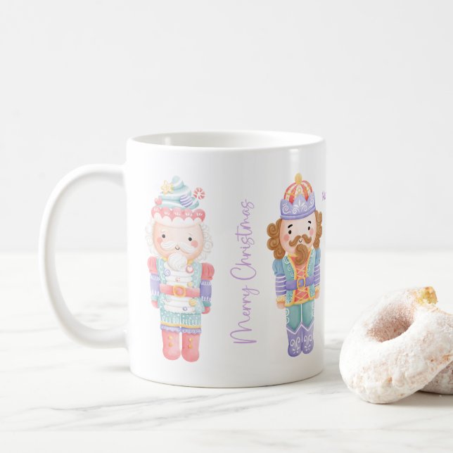 Nutcracker Christmas Coffee Mug (With Donut)