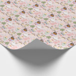 Nutcracker Christmas Cute Hand-Drawn Pastel  Wrapping Paper<br><div class="desc">Celebrate Christmas with this adorable Nutcracker seamless pattern! Hand-drawn ballerinas,  nutcrackers,  and candy canes in pastel colours—perfect for festive gifts,  home decor,  apparel,  and DIY projects.</div>