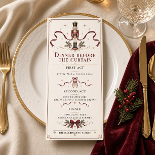 Nutcracker Christmas Dinner Before the Curtain Menu