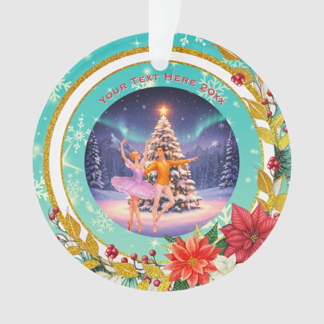 Nutcracker Christmas, Family Holiday Keepsake Gift Ornament (Front)