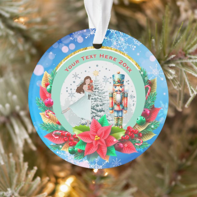 Nutcracker Christmas, Family Holiday Keepsake Gift Ornament (Tree)