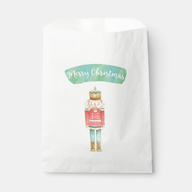Nutcracker Christmas Favour Bag (Front)