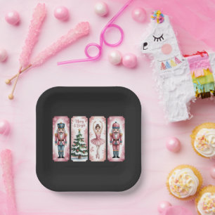 Nutcracker Christmas Holiday Party Gift Festive Paper Plate