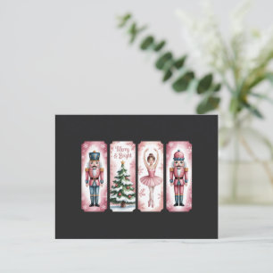 Nutcracker Christmas Holiday Party Gift Festive Postcard