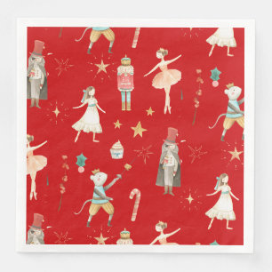 Nutcracker Christmas Holiday Red Napkin